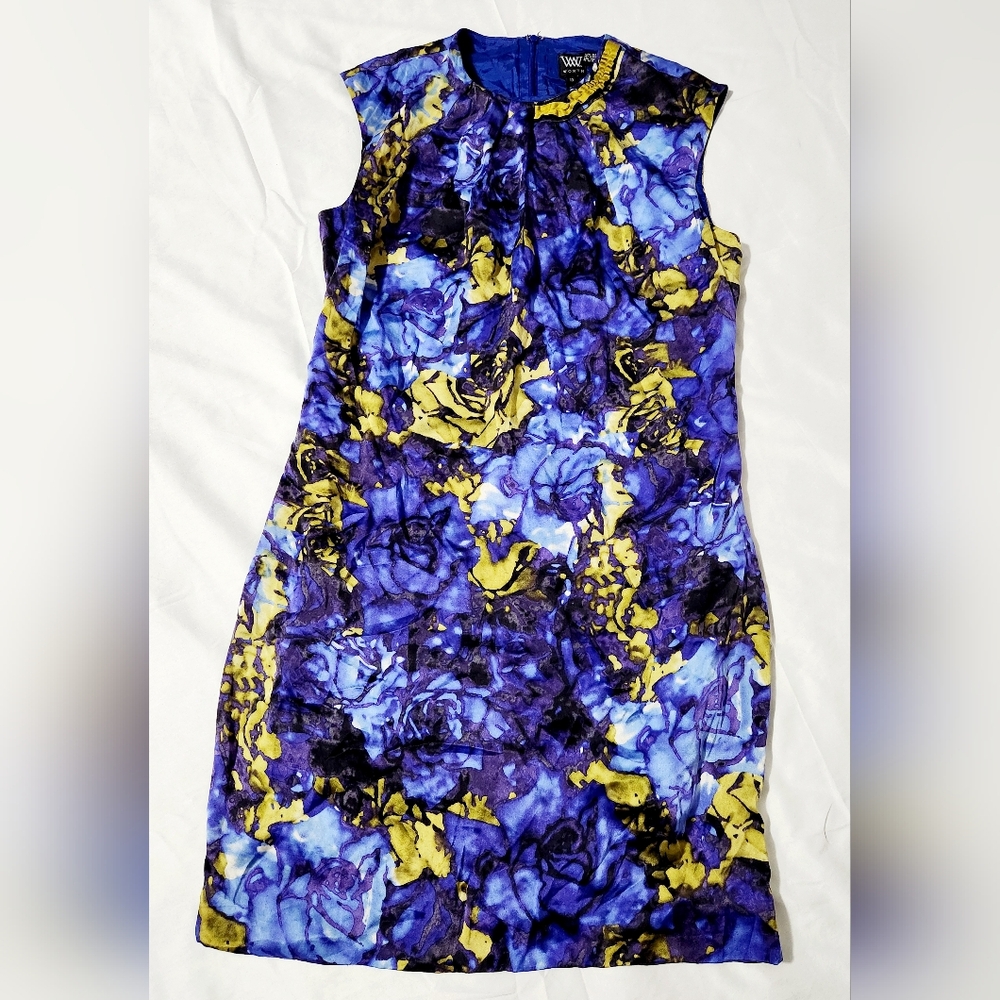 Size 10 Worth Designer Dress Knee Length Sheath Dress